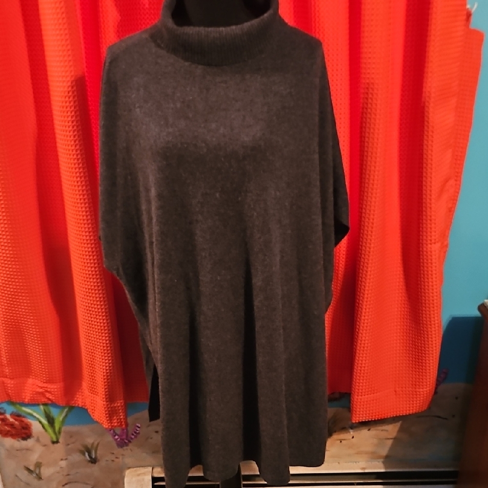 Eileen Fisher Dark Gray Turtleneck Sweater